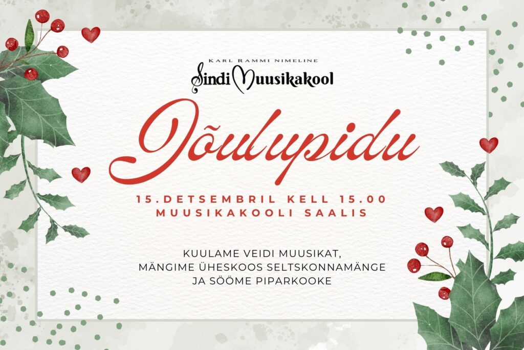 Jõulupidu õpilastele