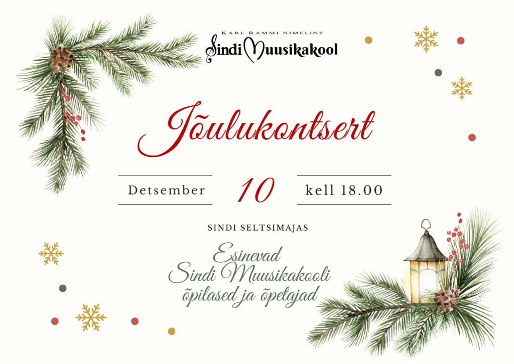 Sindi Muusikakooli Jõulukontsert