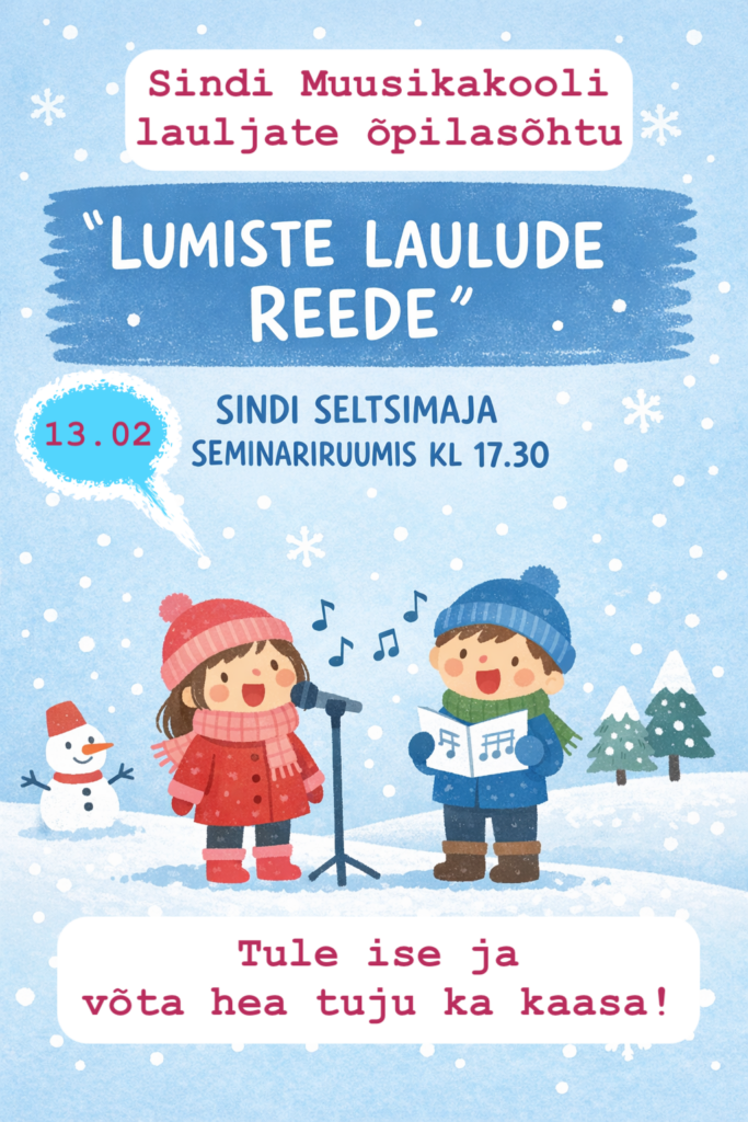 Lauljate õpilasõhtu algusega 17.30