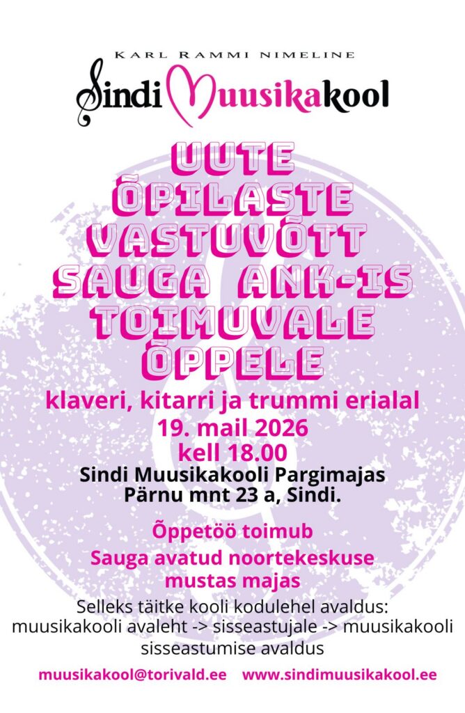 Uute õpilaste vastuvõtt 19.05.2026